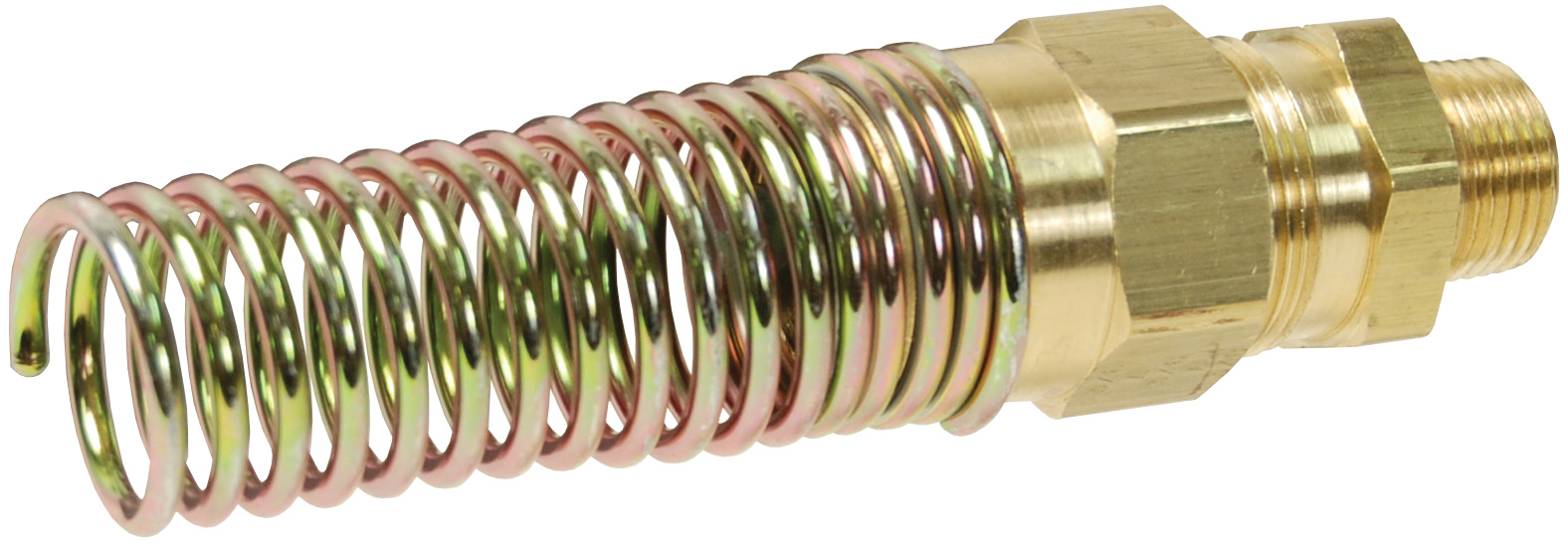 AIR BRAKE RUBBER HOSE MALE CONNECTOR WITH SPRING GUARD